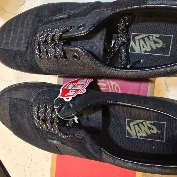 Vans Era Patchwork Mono Patchwork Blackout Black Mens 10.5 RARE New Sneaker SHOE - Picture 8 of 10